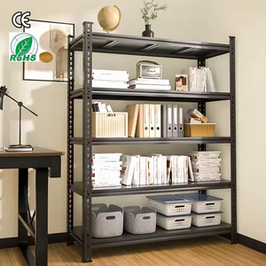 Fábrica de China, venta al por mayor, stock de alta calidad, luz ajustable para oficina en casa, apilamiento, estante de metal sin pernos, estante de almacenamiento de hierro - Product Image 5