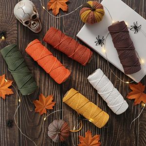 Cordon en polyester tressé élastique de 4 mm, 300 g, 150 m/492 pi, pour macramé, crochet, sacs, artisanat DIY, couture, suspensions de plantes et sacs - Product Image 6