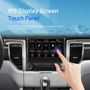 Podofo <span class=keywords><strong>Android</strong></span> Car Stereo 1 Din 7 ''không dây Carplay <span class=keywords><strong>Android</strong></span> Auto 2 + 64 gam Hướng dẫn sử dụng có thể thu vào GPS Wifi FM RDS EQ TYPE-C - Product Image 3