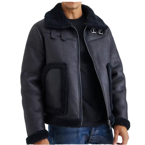 Manteau trench en laine 100 % pour homme, col montant, fermeture éclair, mi-long, style urbain et professionnel - Product Image 1