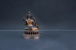 Patung <span class=keywords><strong>Tara</strong></span> Hijau Berlapis Perunggu Religius, Patung Cetak Digital, Pengecoran Logam, Buatan Khusus Ukuran Asli - Product Image 3