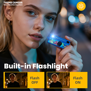 Mini caméra <span class=keywords><strong>portable</strong></span> rechargeable légère (26g) avec vision nocturne et flash LED, 24MP 1080P, idéale comme jouet ou cadeau pour enfants, pour des moments de plaisir quotidiens - Product Image 5