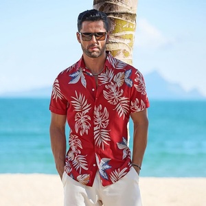 Men's <b>Linen</b> Shirts Short Sleeve Stand Collar Casual Business Vacation Print ODM Breathable Summer <b>Tops</b> Custom Customized Colors - Product Image 3