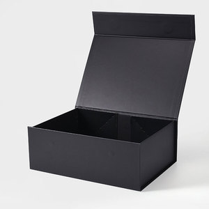 Caja de Regalo Magnética Negra con Cierre de Cinta para Vestidos, Embalaje Común al por Mayor - Product Image 2