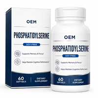 Fabrication OEM/ODM de gélules de phosphatidylsérine personnalisées pour les programmes de bien-être cognitif de marques privées et la vente en gros