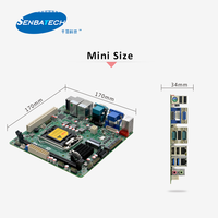 Carte mère ITX-P85M1 Mini Itx avec processeurs LGA1150 Celeron/Pentium/ I3/i5/i7 2 Lan 12 USB