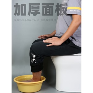 Couvre-siège de toilette universel en forme de U ou de V, en urée-formaldéhyde, épaissi, accessoires de planche de style ancien avec anneau - Product Image 4