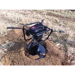 El düzenlenen ağaç dikim çukur makinesi bir kişi operasyon çalışma ışığı bahçesi kazma makinesi tarım arazisi matkap cihazı
