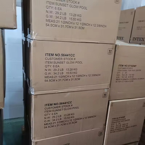 <span class=keywords><strong>Piscine</strong></span> gonflable pour bébé Intex 57104 Fluorescent 3 anneaux pliables B02 PCP avec accessoires en PVC 63L pour jeux aquatiques - Product Image 5