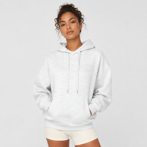 Sweat à capuche à cordon de serrage en polaire douce pour hommes et femmes, avec poche kangourou avant, décontracté, pour le quotidien – En stock entrepôt US - Product Image 5
