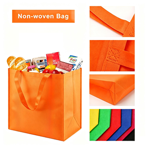Mutil-Size Non-Woven Shopping Bag With Handle Reusable Eco-Friendly <b>Tote</b> for Groceries can Custom Colors Logo Exhibition Events - Product Image 6