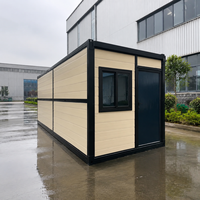 Maison conteneur modulaire pliable à faible coût, facile à transporter, structure préfabriquée pour les quartiers de travailleurs et les logements de chantier