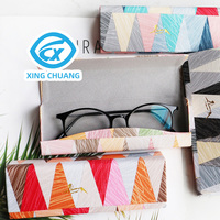 Boîte d'emballage de lunettes de luxe en cuir PU Logo personnalisé Fait à la main Étui de transport pour lunettes Étuis de protection pour lunettes