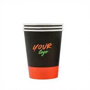 Gobelet en papier jetable à paroi simple, biodégradable, 6 oz, avec logo personnalisé pour le camping et les cafés - Product Image 1