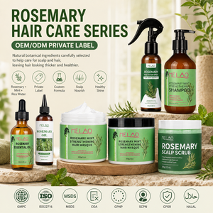 แชมพู ODM เปปเปอร์มินต์ โรสแมรี่ เคราติน สูตรขั้นสูง บล็อก DHT สารสกัดจาก Saw Palmetto ไบโอติน ช่วยลดผมร่วง กระตุ้นการงอกใหม่ แชมพูสำหรับผมบาง - Product Image 6