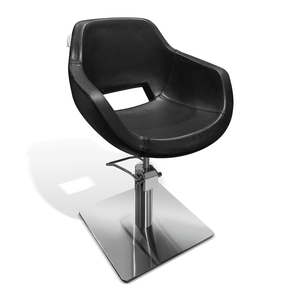 Silla de Estilismo de Cuero PU Suave, Silla de Salón de Belleza Moderna en Forma de <span class=keywords><strong>Arco</strong></span>, Silla de Estilismo de Salón con Altura Ajustable - Product Image 4