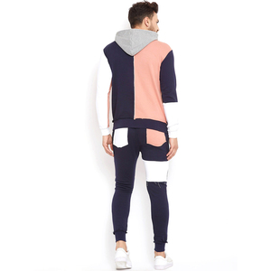 Vente en gros de survêtements de bonne qualité personnalisés pour hommes logo personnalisé survêtement de jogging uni zippé en polaire technique pour hommes - Product Image 4