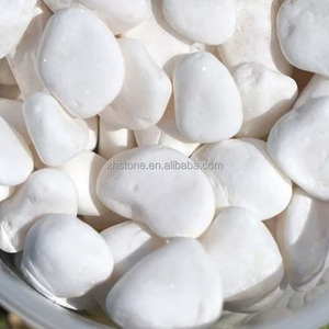 หินกรวดขัดเงาสีขาวธรรมชาติสำหรับตกแต่งสวนกลางแจ้ง วางพื้น ปูทางเดิน ขาย - Product Image 4