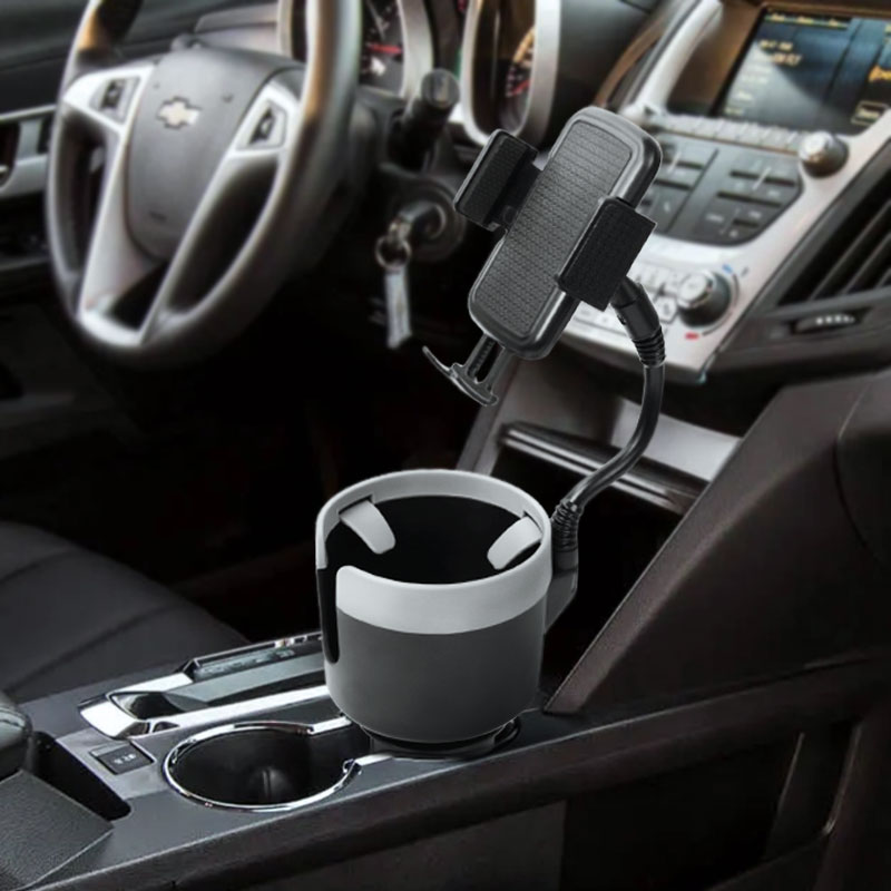J5054 Plus Adjustable Car Cup Holder Organizer with Phone Mount | Henan Yokids Group
