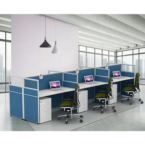 Xinda Clover Modern office furniture cubicle office desk 6 person workstation