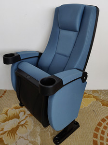 Silla de cine con portavasos Silla de teatro Color rojo Asientos de auditorio Asientos de cine Sofá Asientos de Iglesia Precio de fábrica - Product Image 6