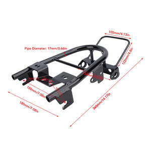 ชั้นวา<span class=keywords><strong>ง</strong></span>สัมภาระที่นั่งด้านหลังขอ<span class=keywords><strong>ง</strong></span>รถจักรยานยนต์ชั้นวางสัมภาระท้ายรถมอเตอร์ไซด์17มม. สำหรับรถจักรยานยนต์บาจา Z50 Z50R รถมินิ - Product Image 2