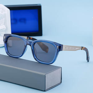 Lunettes de soleil polarisées pour hommes, monture noire, verres PC TAC, UV400, anti-éblouissement, pour la conduite et la pêche, protection solaire classe 2, emballage en boîte - Product Image 5