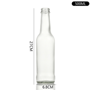 Commercio all'ingrosso 250ml 330ml chiaro Soda bottiglia di vetro <span class=keywords><strong>per</strong></span> bevande <span class=keywords><strong>per</strong></span> succo di <span class=keywords><strong>birra</strong></span> 500ml bottiglia di vetro con tappo a corona - Product Image 6