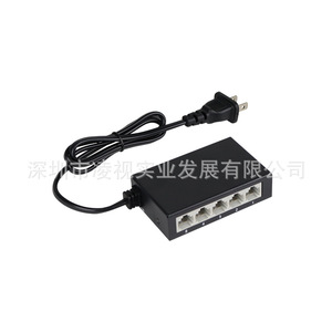 5 Port 100Mbps Metal Case Ethernet <b>Switch</b> With Power Supply For <b>Network</b> Connection - Product Image 3