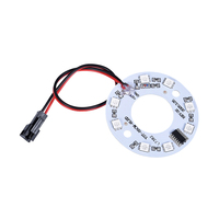 Panneau lumineux LED circulaire en aluminium alimenté par 12V OEM, panneau lumineux LED circulaire