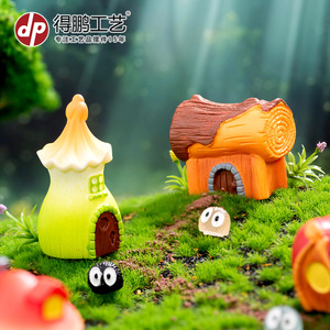 บ้านนางฟ้าจิ๋วทำจากเรซิ่น งานฝีมือ DIY ของตกแต่งตั้งโต๊ะ สไตล์การ์ตูน - Product Image 4