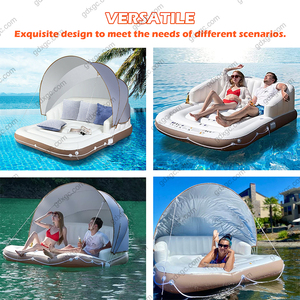 Poltrona Galleggiante <span class=keywords><strong>Gonfiabile</strong></span> per <span class=keywords><strong>Piscina</strong></span> e Spiaggia con Tettuccio Parasole, <span class=keywords><strong>Divano</strong></span> Galleggiante - Product Image 6