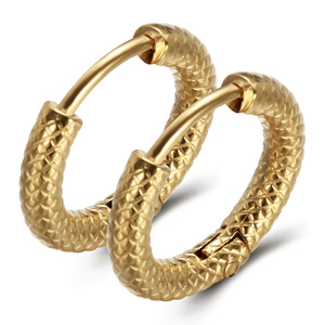 Boucles d'oreilles en forme de serpent, 3 mm, or, argent, acier inoxydable, bijoux tendance, cadeau pour femmes et hommes - Product Image 2