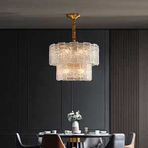 Europe And South Korea Modern Crystal <b>Chandelier</b> 600 800 L1200 LED <b>Light</b> For Living Room Bedroom - Product Image 2