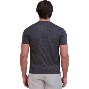เสื้อยืดสำหรับผู้ชาย Dri-Power สำหรับเล่นกีฬาแขนสั้นทรงหลวมสีพื้นสำหรับยิมวิ่งผ้าฝ้าย/เส้นใยไม้ไผ่ - Product Image 3