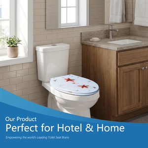 <span class=keywords><strong>Tapa</strong></span> de <span class=keywords><strong>Inodoro</strong></span> Moderna de Resina Acrílica con Diseño Marino para Baños Modernos, Fácil de Limpiar e Instalar - Product Image 5