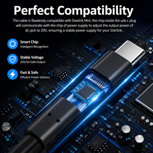 <span class=keywords><strong>Cable</strong></span> de Repuesto para Starlink Mini de 2 Metros (6.6 Pies), <span class=keywords><strong>Entrada</strong></span> de Alimentación CC Tipo-<span class=keywords><strong>C</strong></span>, Resistente al Agua, para Exteriores - Product Image 3