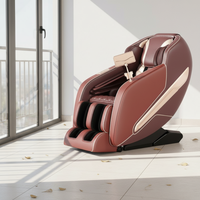 Grand fauteuil de massage Shiatsu chauffant pour la maison SL double Rail Space Capsule Leg Massage AI Voice Control Wholesale