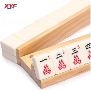 आधुनिक खड़े प्रकार लकड़ी के महजोंग गेम रैक टिकाऊ और स्टाइलिश - Product Image 3