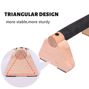 Soportes de Madera Maciza Resistentes KECKTON para Ejercicios en Casa, con Barra de <span class=keywords><strong>Flexiones</strong></span> Cómoda - Product Image 4