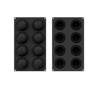 Nouveau moule en silicone en forme d'orange, mini outil de cuisson pour gâteaux et mousses, qualité alimentaire, antiadhésif, facile à démouler, réutilisable, pour projets DIY et créations en plâtre