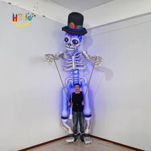 Marioneta <span class=keywords><strong>de</strong></span> calavera inflable <span class=keywords><strong>de</strong></span> Halloween Desfile <span class=keywords><strong>de</strong></span> nuevo estilo Marioneta <span class=keywords><strong>de</strong></span> <span class=keywords><strong>monstruo</strong></span> <span class=keywords><strong>de</strong></span> esqueleto <span class=keywords><strong>de</strong></span> calavera inflable para desfile al aire libre - Product Image 2