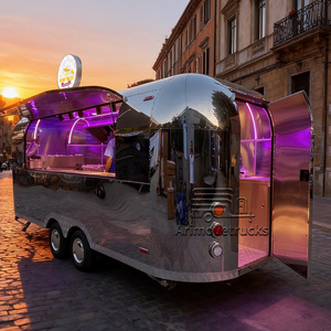 Thương mại Cổ điển chất lượng cao thịt nướng khoai tây chiên tacos Hot Dog thức ăn nhanh xe tải giỏ hàng với lò nướng tủ lạnh - Product Image 3