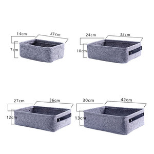 Wholesale simple waterproof toy storage felt basket with custom logo - Product Image 6