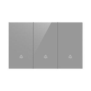 Minimalist 1-Way Wall Switch Tempered Glass Touch Control IP20 16A 230V - Product Image 3