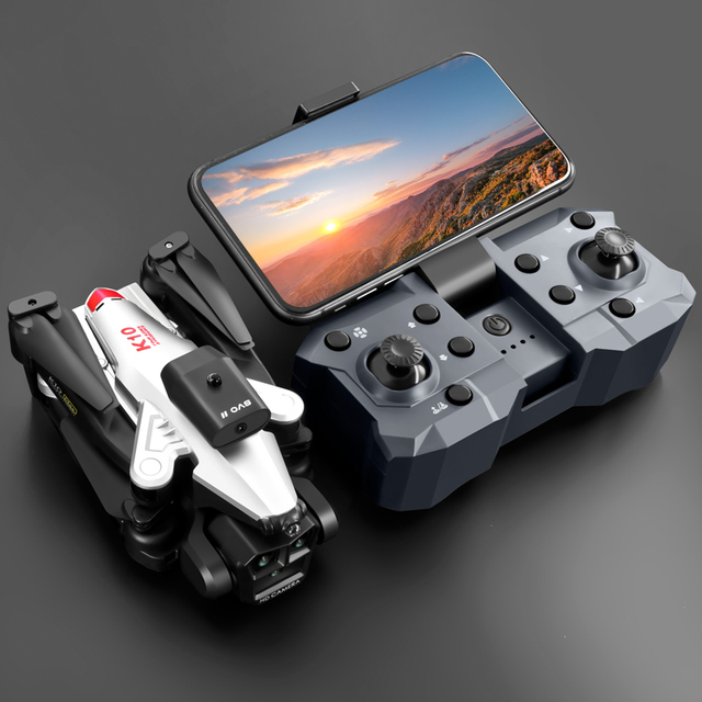 New K10 Max Mini Foldable Drone 4k Dron Drones With Hd Camera and Gps Long Range With Foldable 4k Hd Three Camera Rc Drone