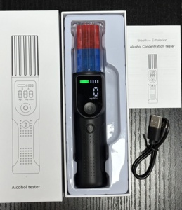Goedkope SA03 digitale alcoholtester met spraakfunctie, halfgeleidersensor, lithium batterij, blauw & rood - Product Image 5