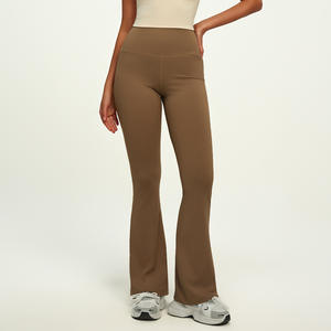 High Waisted Flare <b>Leggings</b> <b>Slim</b> Fit Soft Bell Bottom Palazzo Yoga <b>Leggings</b> for Women Workout - Product Image 1