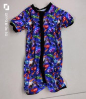 Pyjama bébé zippé à manches courtes motif animal pour l'été 2026 – Grande Vente