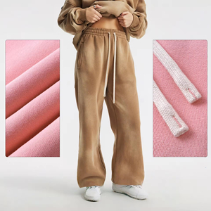 Pantaloni Casual da Uomo David Sports Wear, Lunghezza Media con Zip, Anti-Pilling, Primaverili, 360G, Tinti a Spruzzo, Ricamati, Effetto Acid Wash - Product Image 5